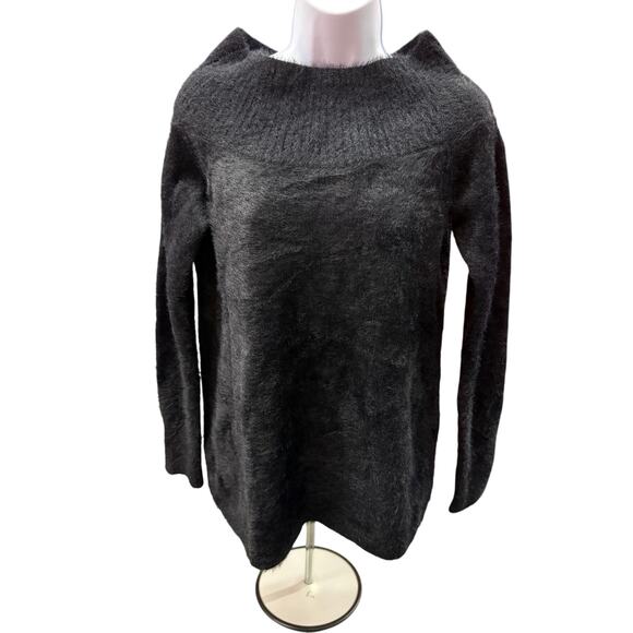 Loft Sweaters - Loft women size S longsleeve black off-shoulder Sweater Soft 90's Shoulder